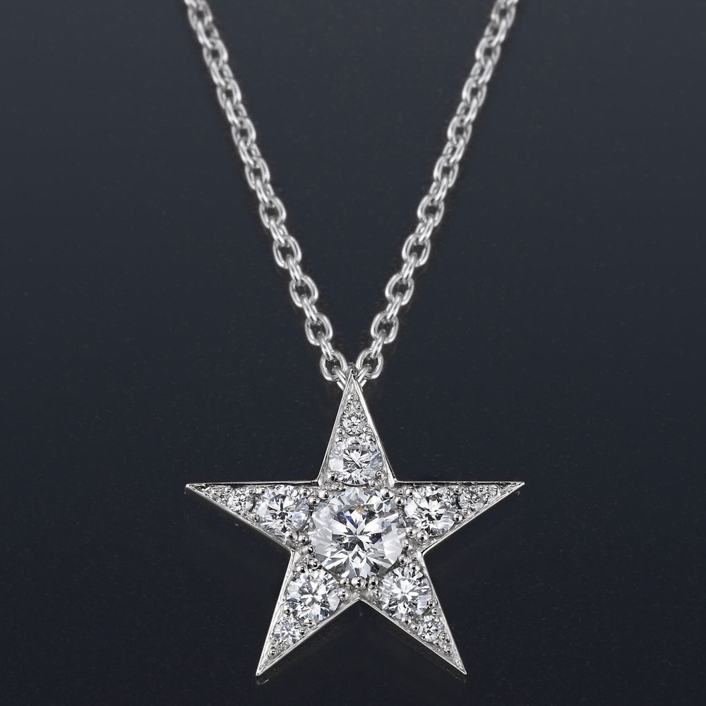 CHAR チャー Pt 0.46ct ダイヤモンド ネックレス
